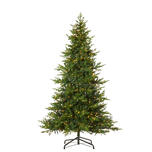 9' PRE-LIT FROSTED OREGON SPRUCE TREE