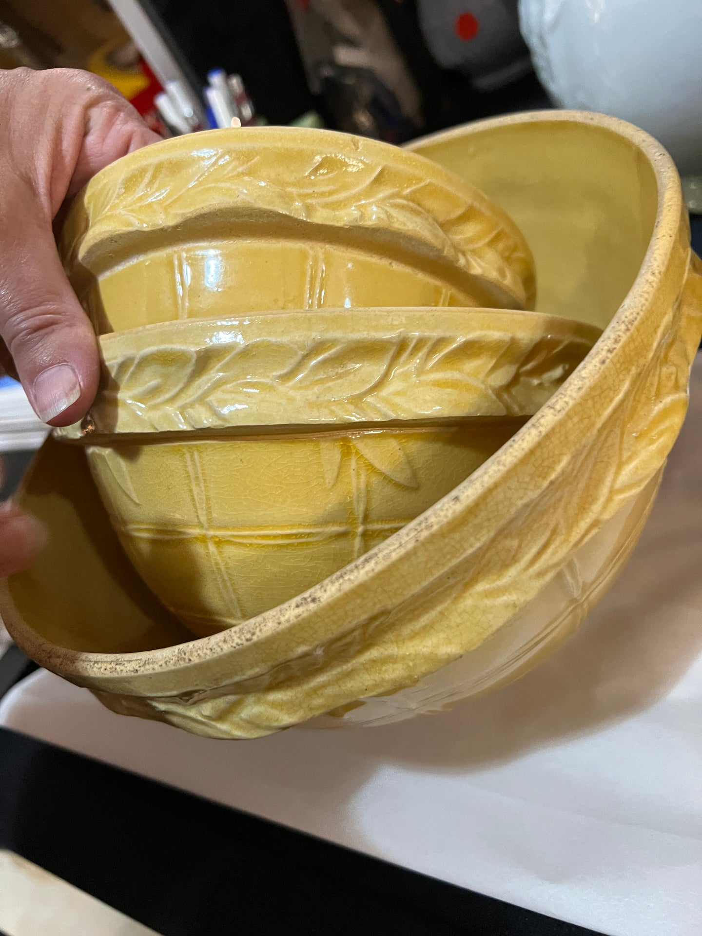 Yellow Vintage McCoy Pottery Bowl