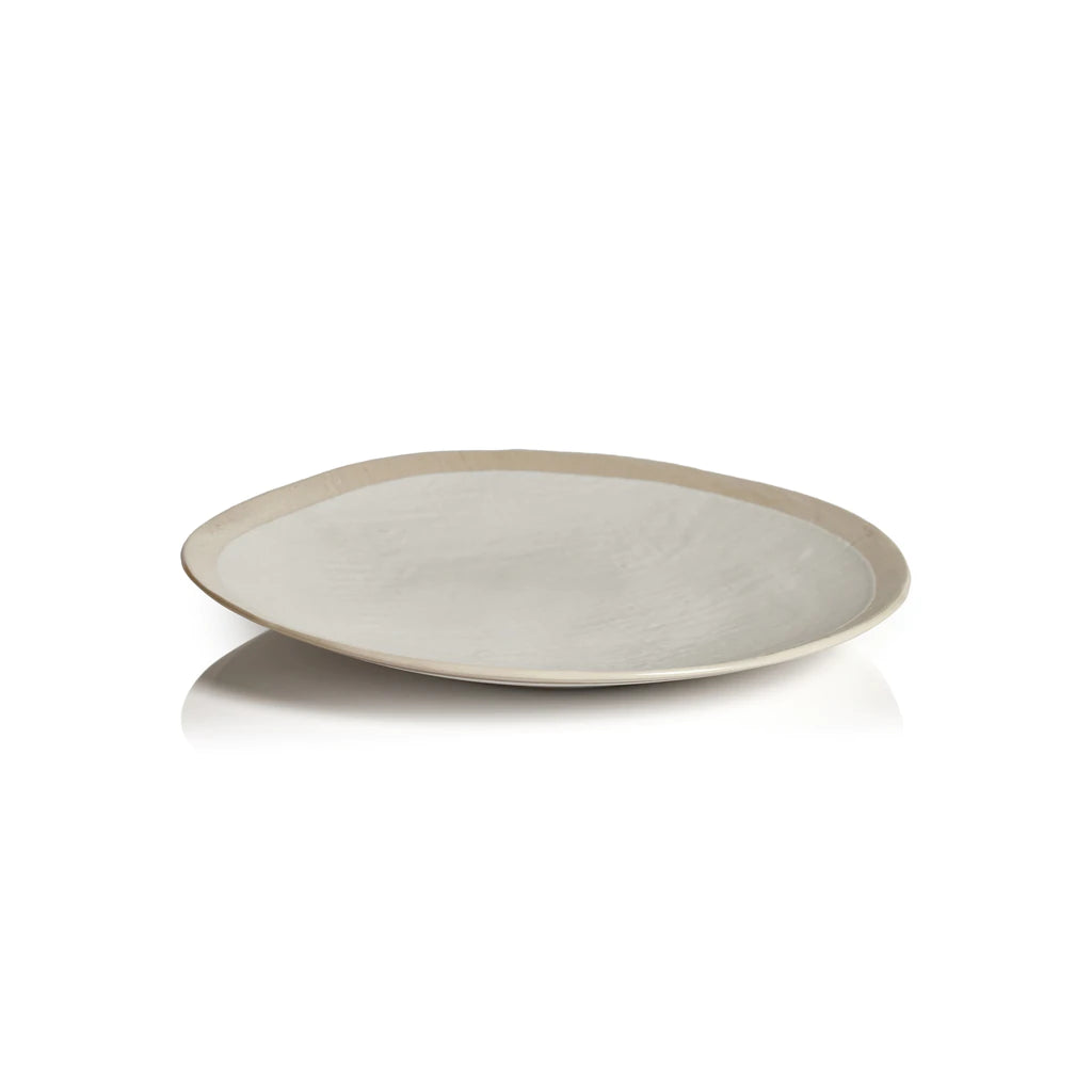 Alanya Organic Ceramic Linen Texture Platters