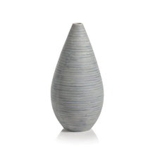 Load image into Gallery viewer, Laguna Porcelain Vase - White &amp; Blue Stripe
