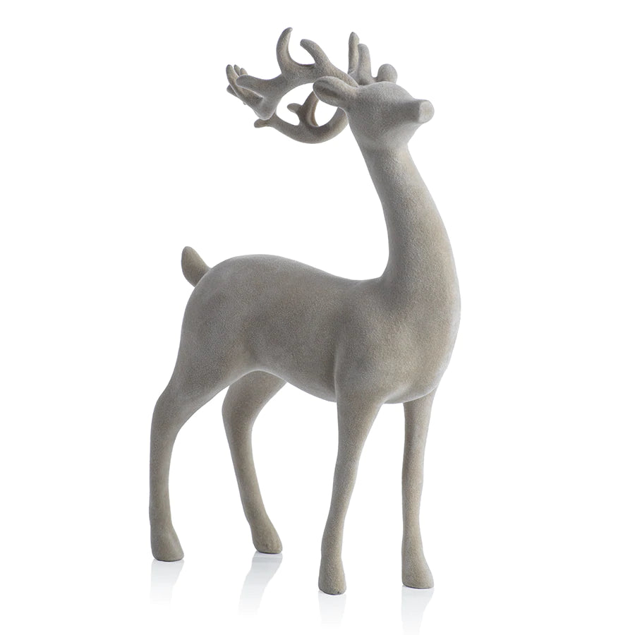 Flocked Decorative Deer