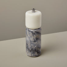 Load image into Gallery viewer, White &amp; Gray Marble Salt and Pepper Mill
