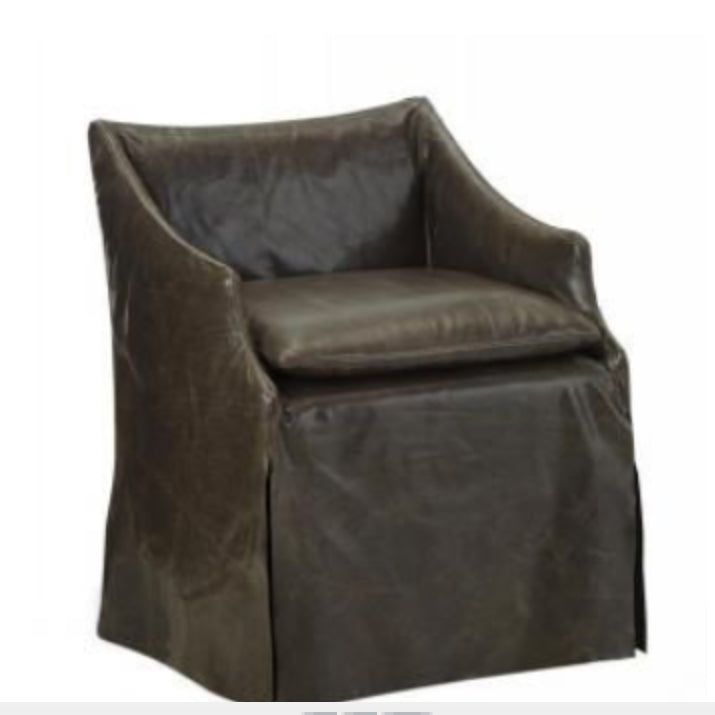 LS5203-01C Leather Slipcovered Chair