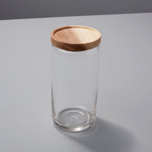 Load image into Gallery viewer, Glass &amp; Acacia Canister
