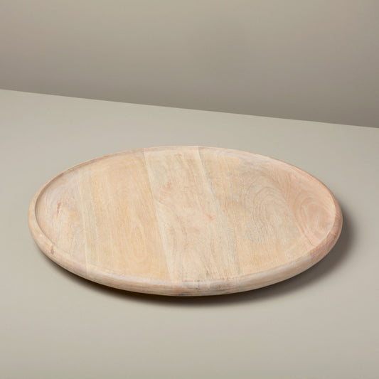 Raw Natural Mango Wood Lazy Susan