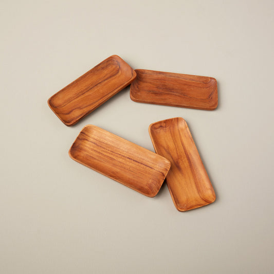 Teak Rectangular Trays