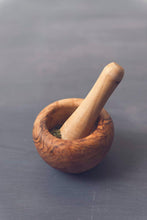 Load image into Gallery viewer, Olive Wood Mortar and Pestle
