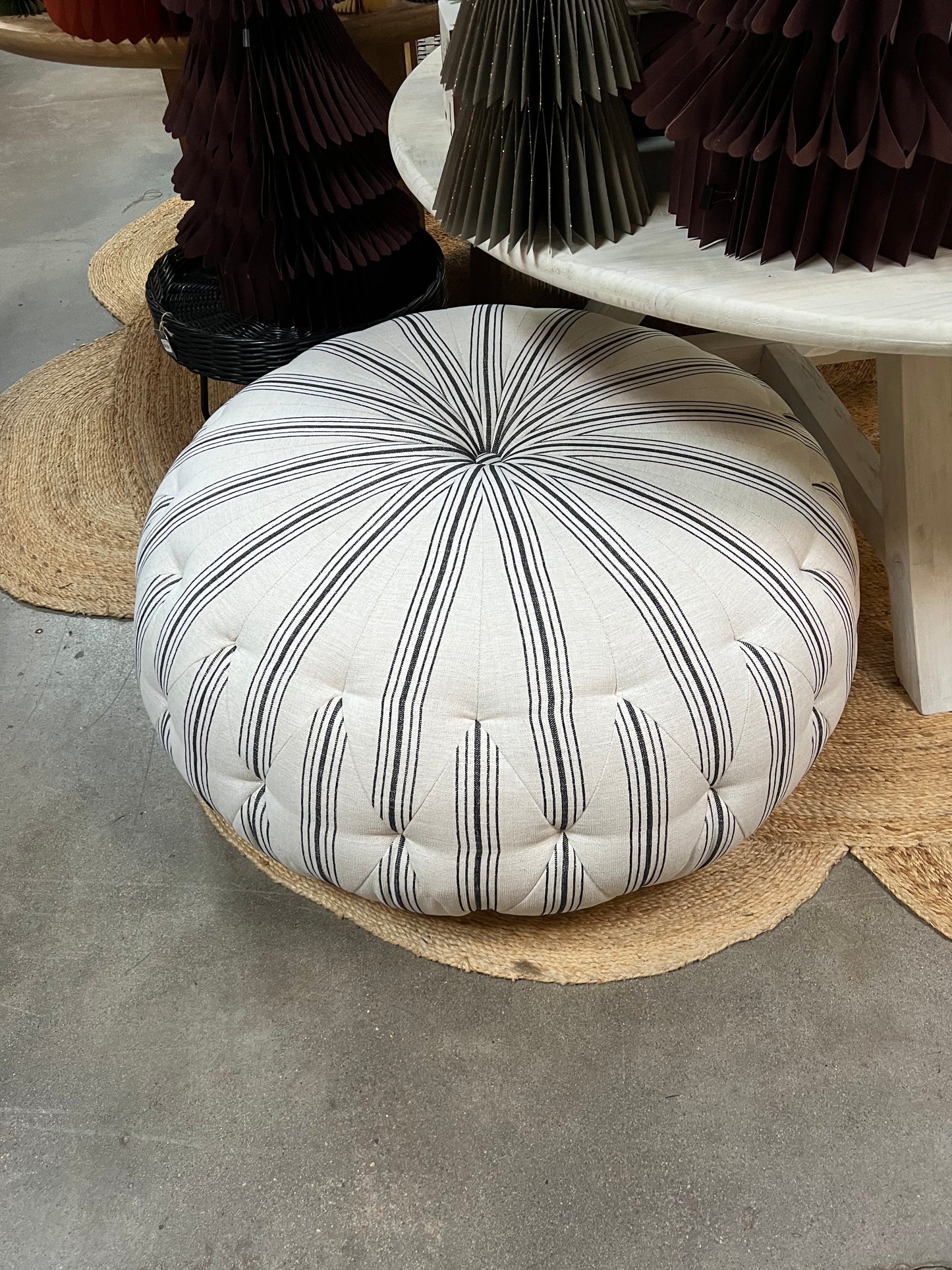 43" Pouf - Braxton Charcoal