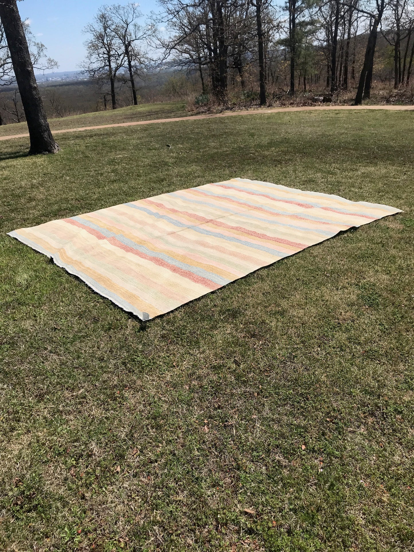 Kilim Colorful Striped Rug