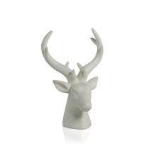 Load image into Gallery viewer, Rocky Mountain Ceramic Stag Head - White
