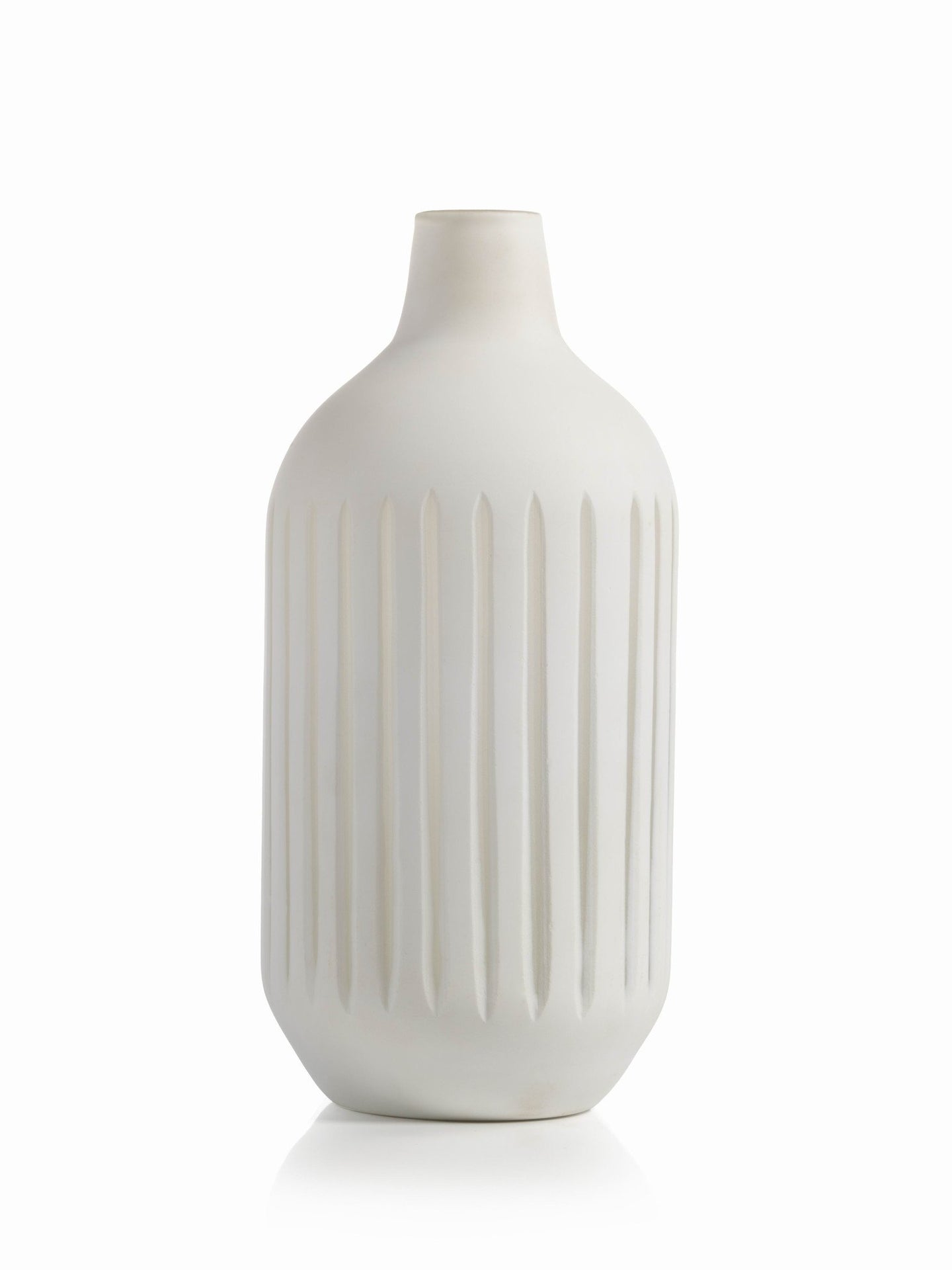 Puerto Galera White Glass Vase
