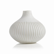 Load image into Gallery viewer, Puerto Galera White Glass Vase
