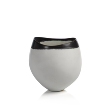 Load image into Gallery viewer, Trento Eclipse Vase with Black Volcanic Rim
