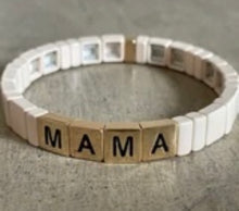 Load image into Gallery viewer, Ivory and Gold Mama Bracelet
