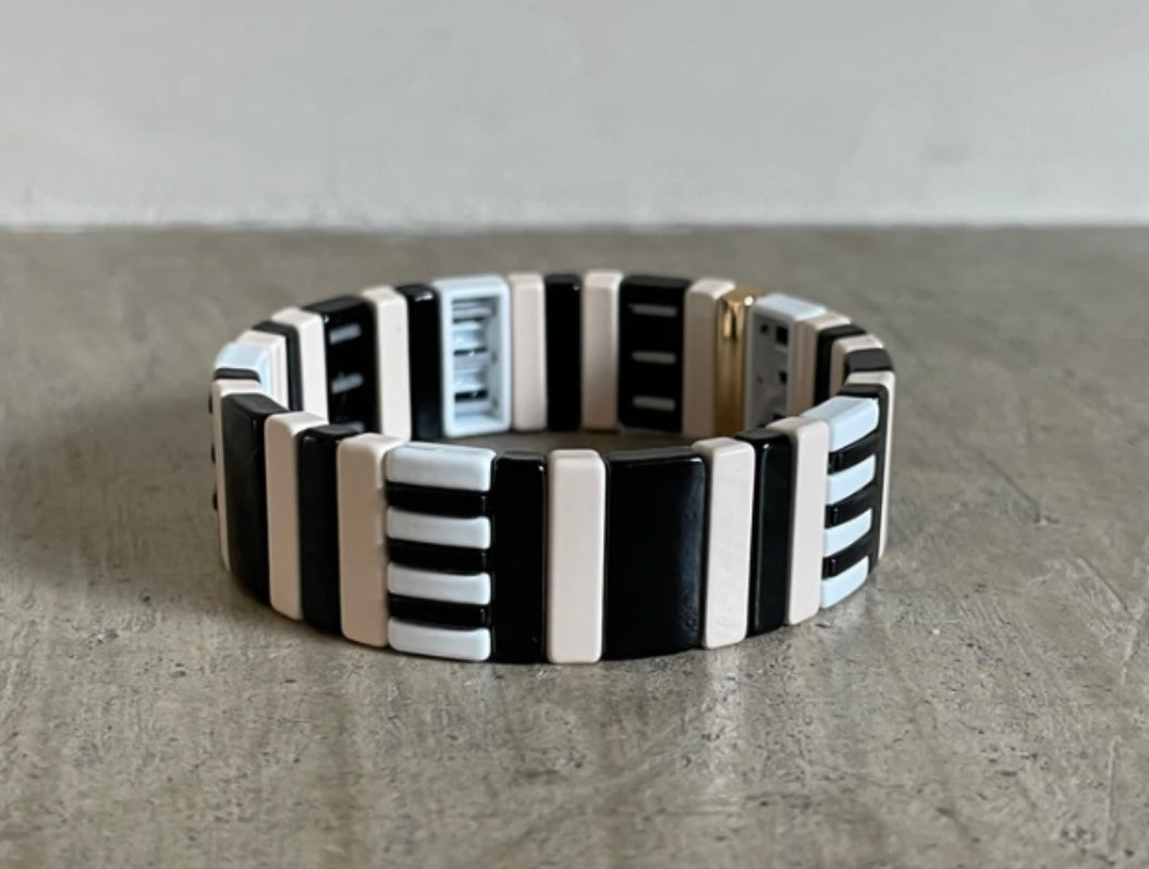 Large Stripe Stacker Bracelet