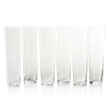 Load image into Gallery viewer, Flora Etched Flute - set/ Six Assorted
