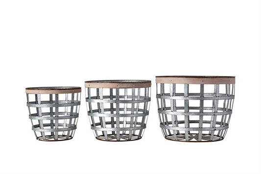 Wood Strip Baskets