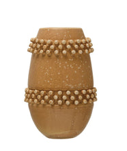 Load image into Gallery viewer, Stoneware Vase w/ Raised Dots, Reactive Glaze
