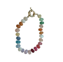Load image into Gallery viewer, Rainbow Knotted Semi Precious Bracelet
