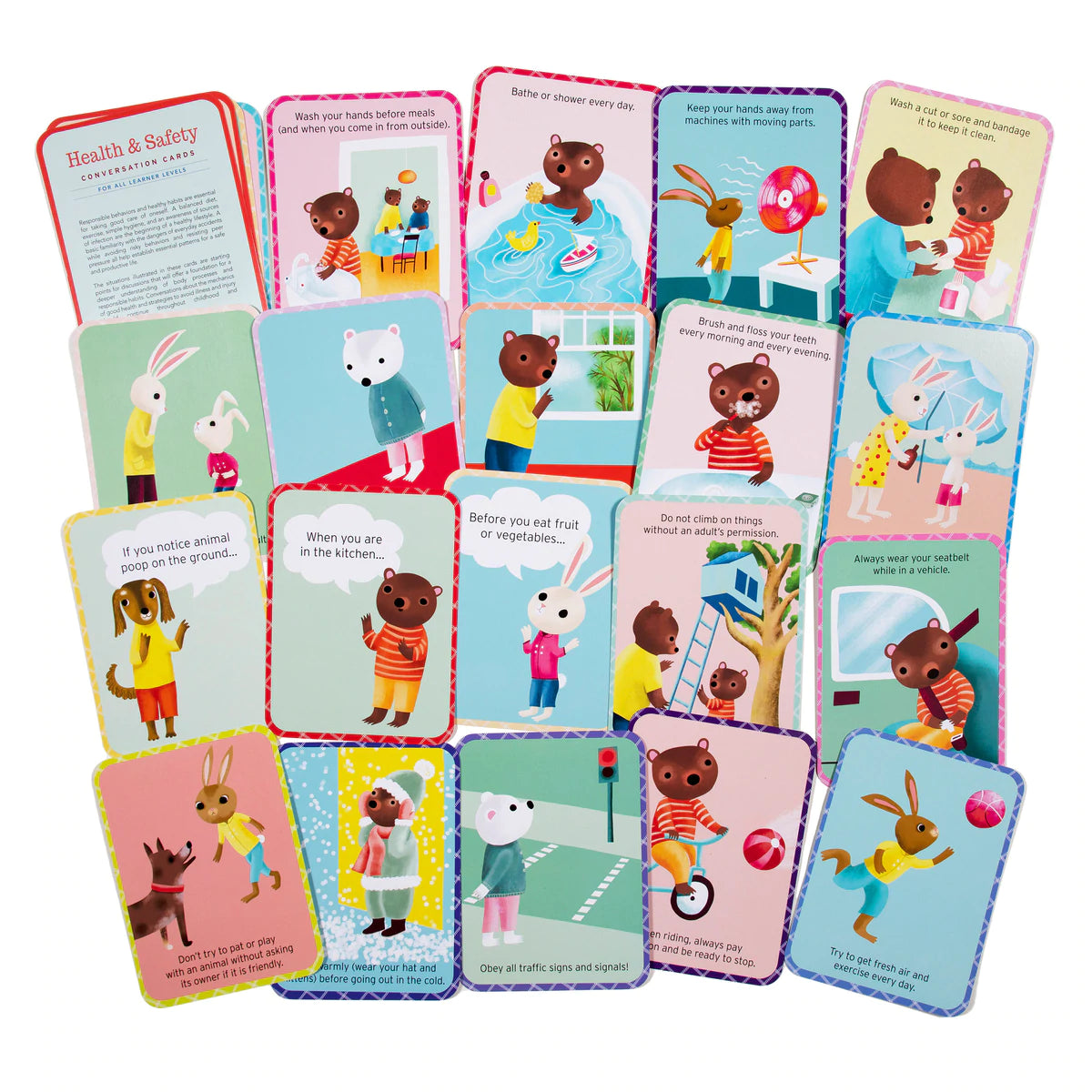 Health and Safety Conversation Flash Cards