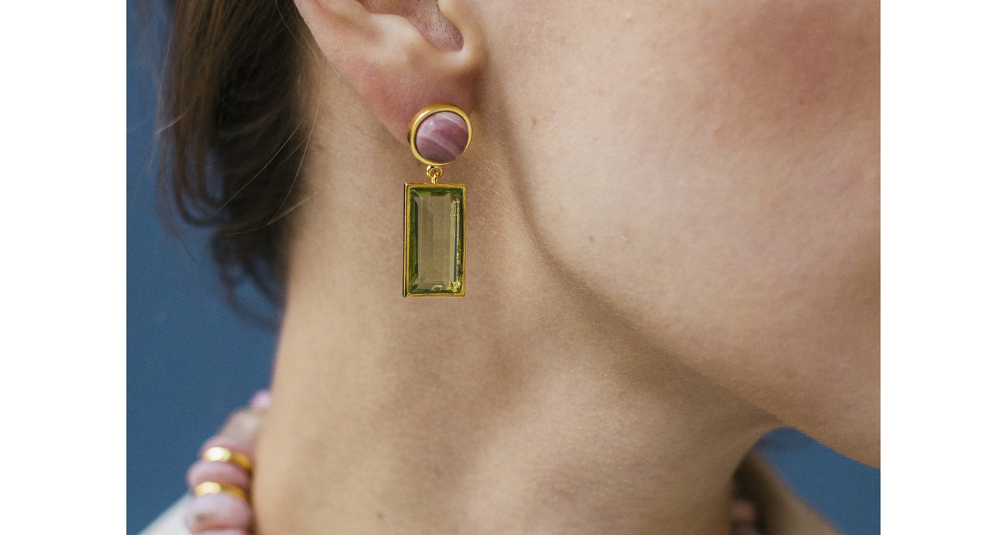 Crystal Column Earring