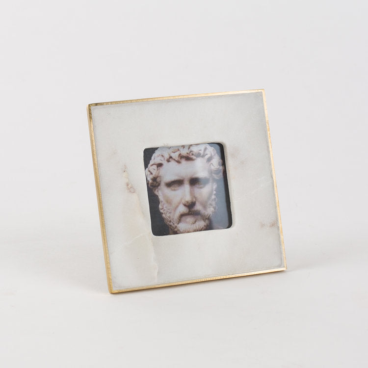 Marble Frames with Brass Detail
