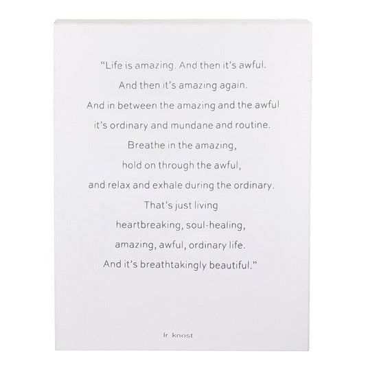Life is Amazing Word Board