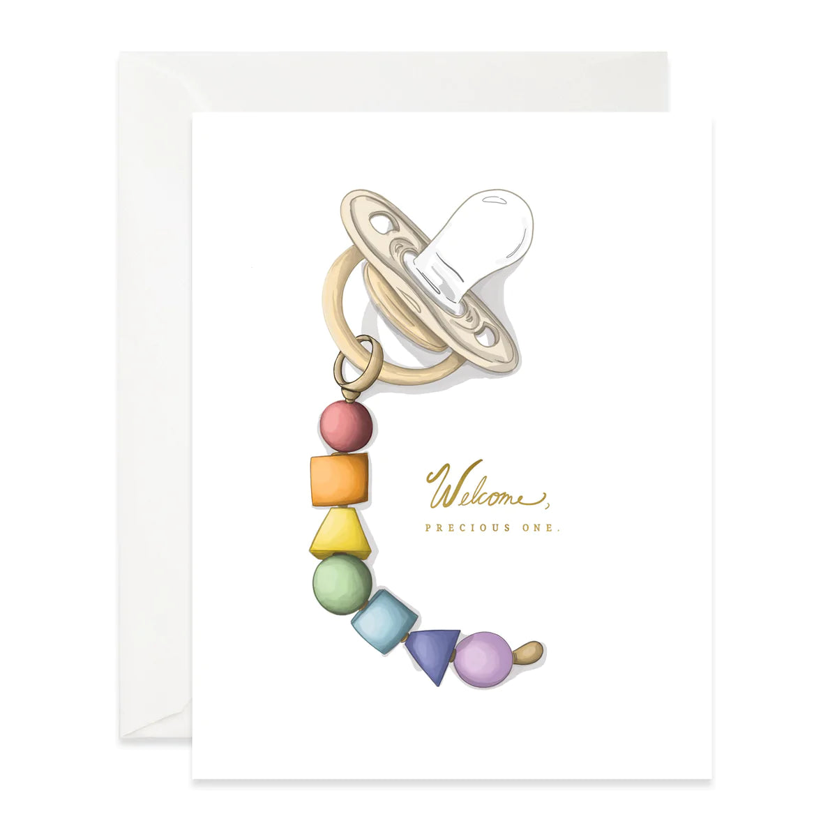 Rainbow Pacifier Card