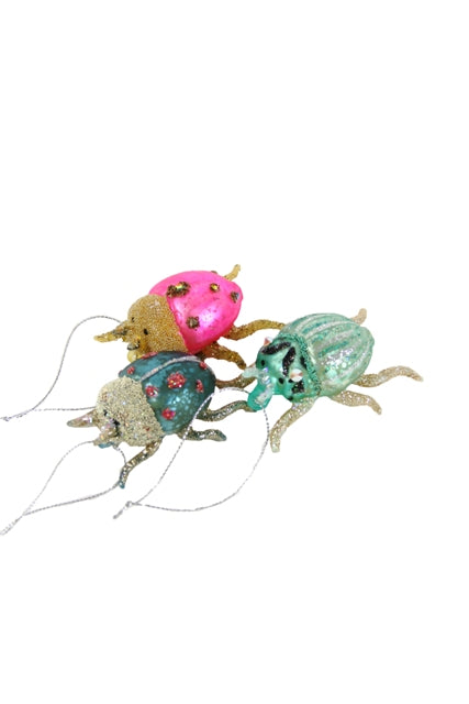 Pastel Beetle Ornaments