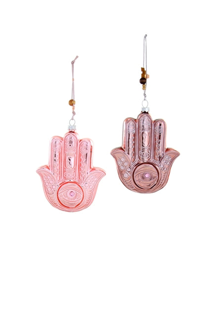 Pink Hand of Fatima Ornament