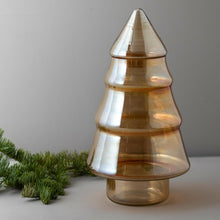 Load image into Gallery viewer, Luster Glass Tree Cookie Jar
