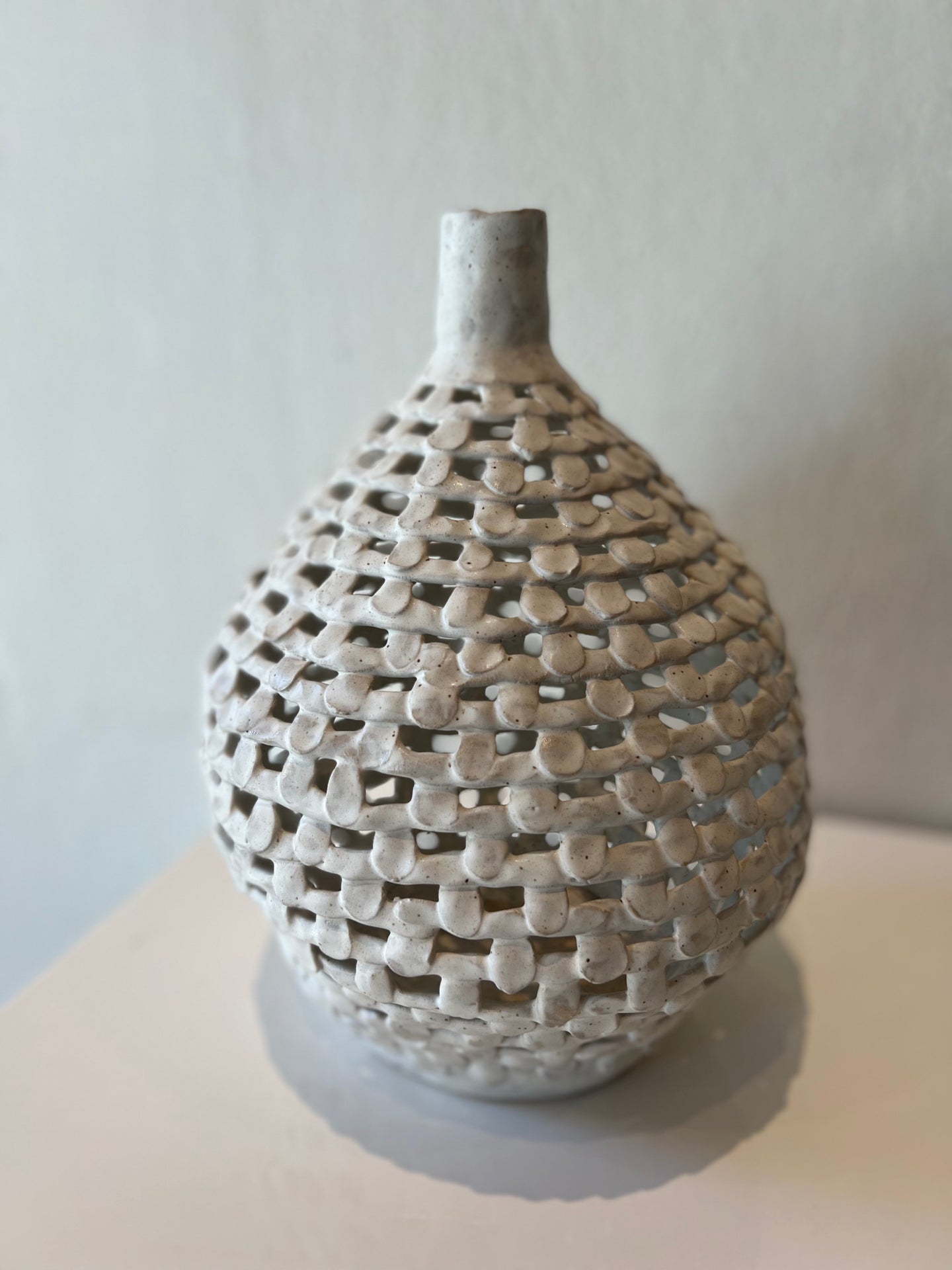 Round Lacey Vase