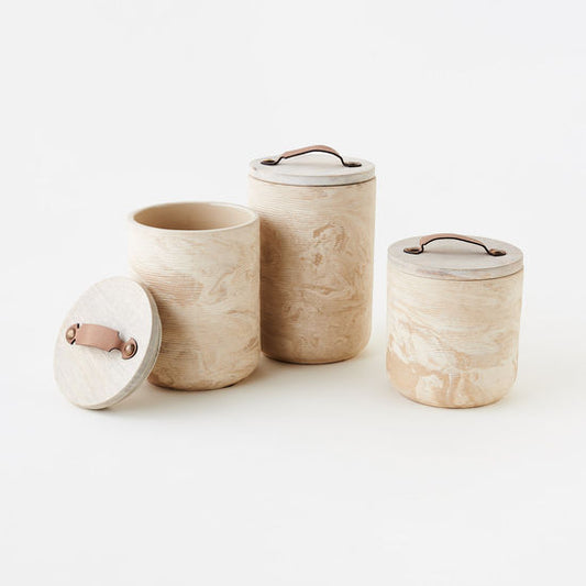 Natural Marbled Canister