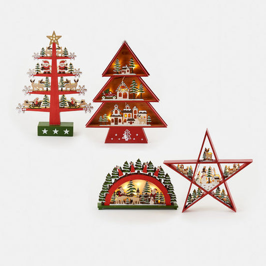 Star/Tree/Town Scene