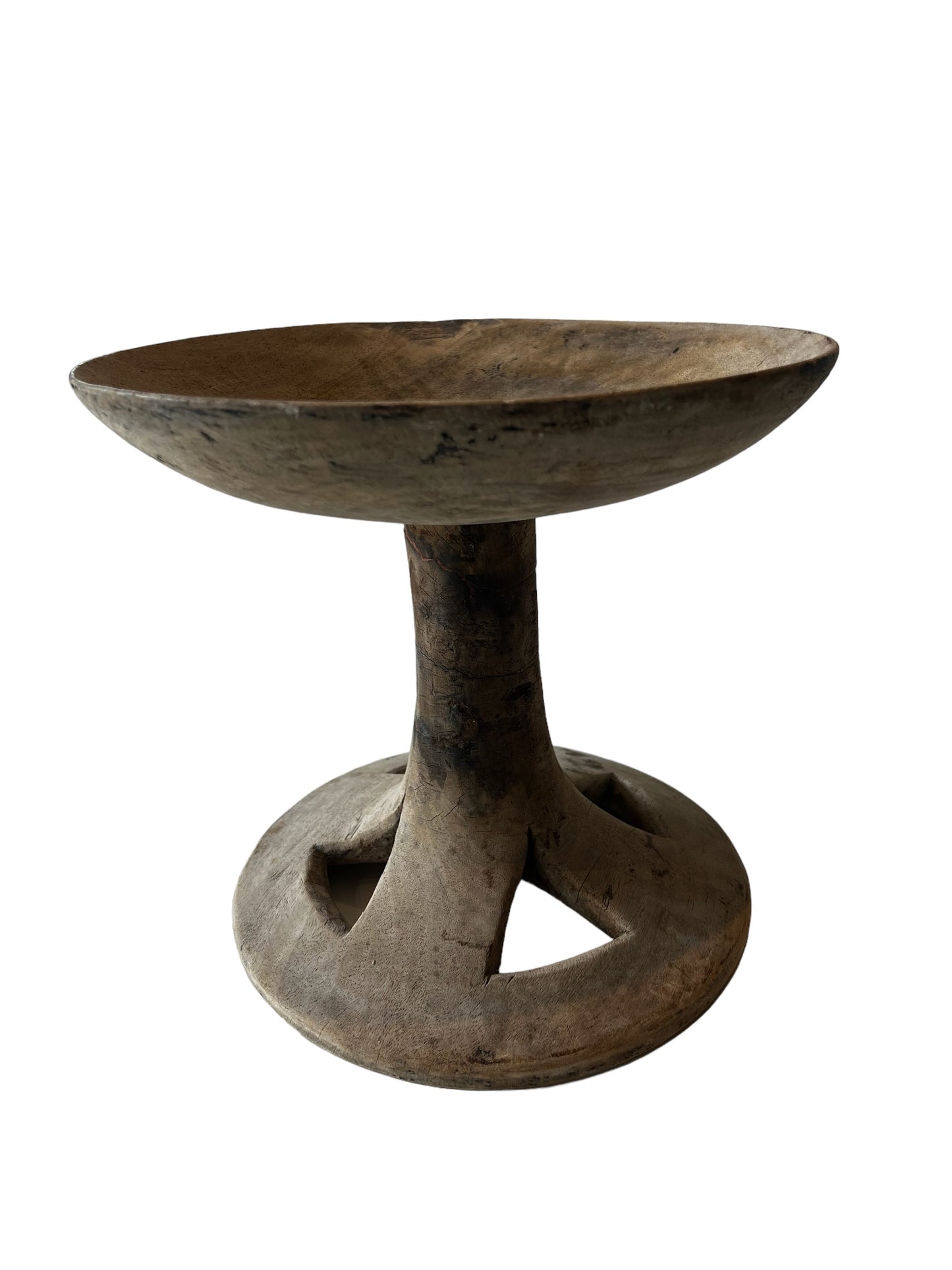 Wooden Pedestal Bowl