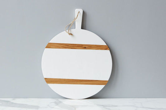 White Round Mod Charcuterie Board