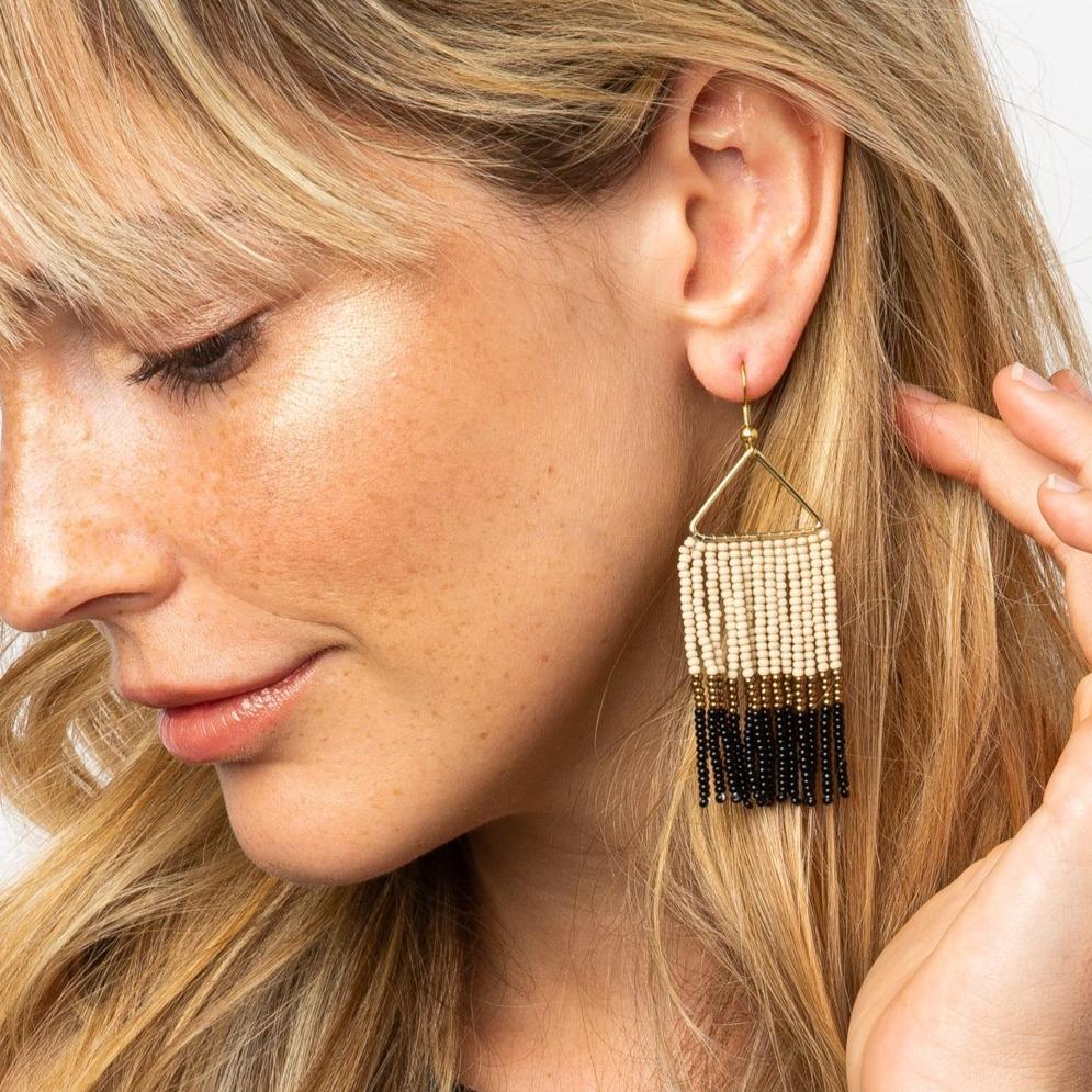 Triangle Fringe Earrings