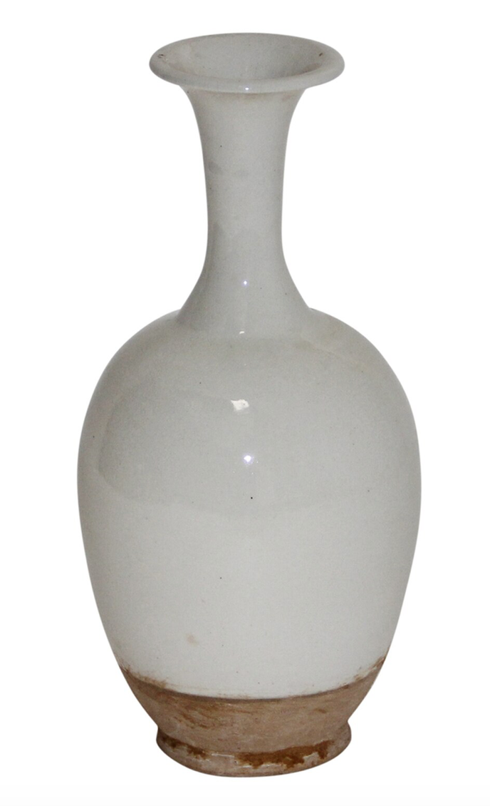 Off White Ceramic Bottle