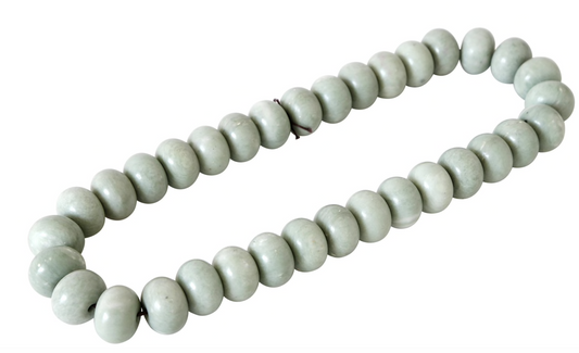White Jade Abacus Bead