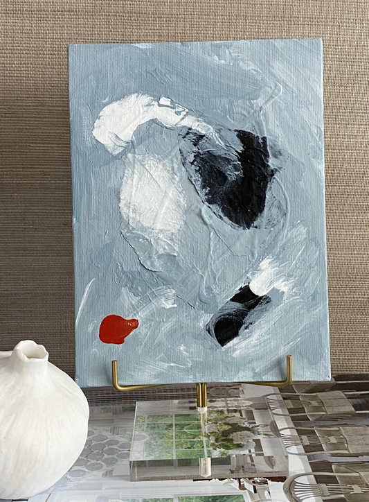 The Blues Abstract with Easel