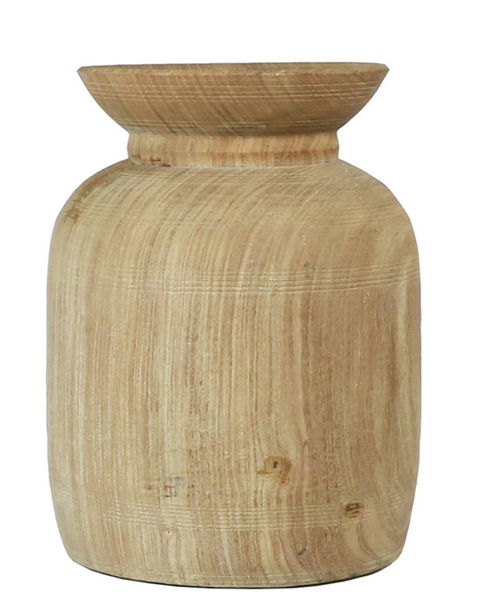 Turned Wood Pot