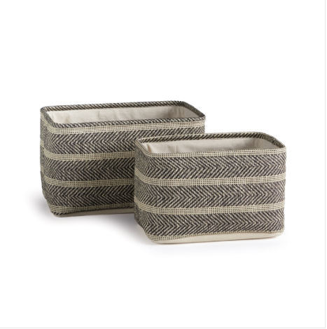 Leigh Rectangular Baskets Set/2