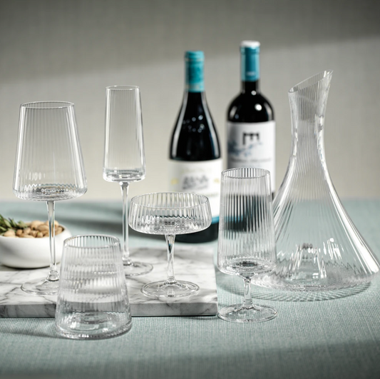 Bandol Fluted Textured Glassware