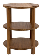 Load image into Gallery viewer, Round Tiered Teak Table
