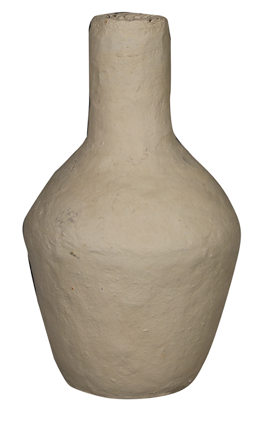 Paper Mache Vessel - Bottle Shaped