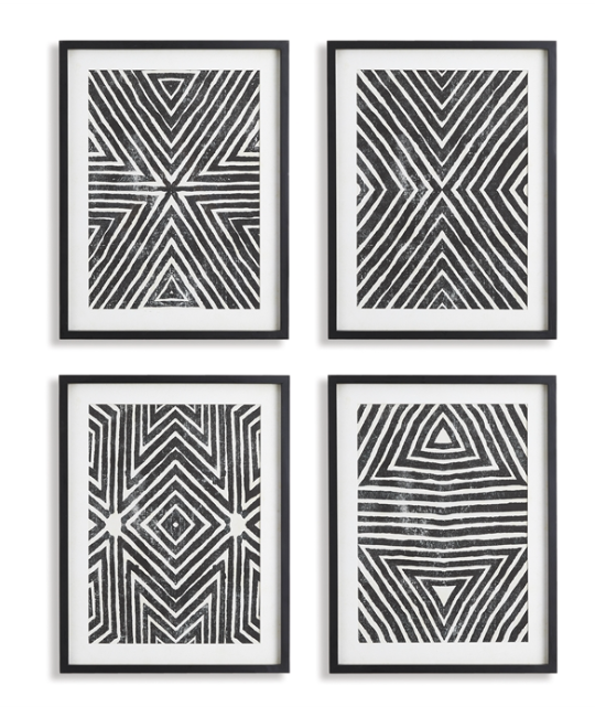Achromatic Geometric Prints