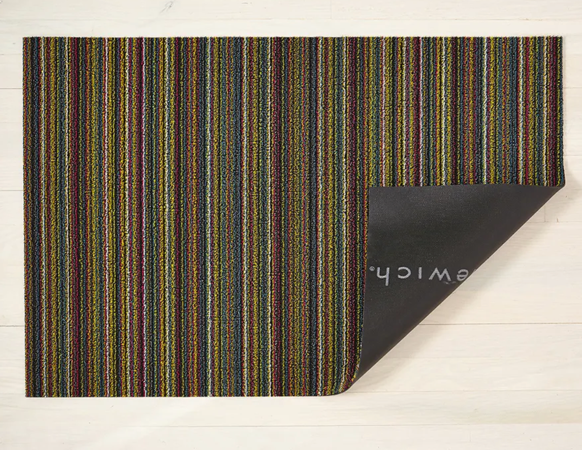 Skinny Stripe Shag Mat