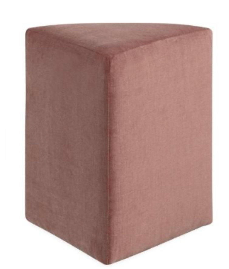 9540-00 Triangle Ottoman - Tulum Cement