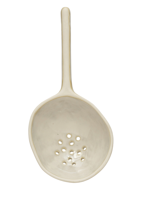 Stoneware Strainer Spoon