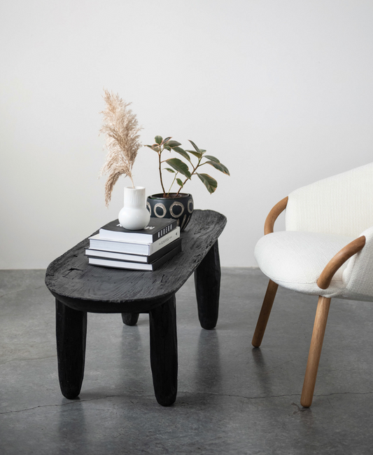 Oval Reclaimed Pine Wood Table